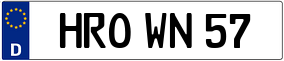 Trailer License Plate